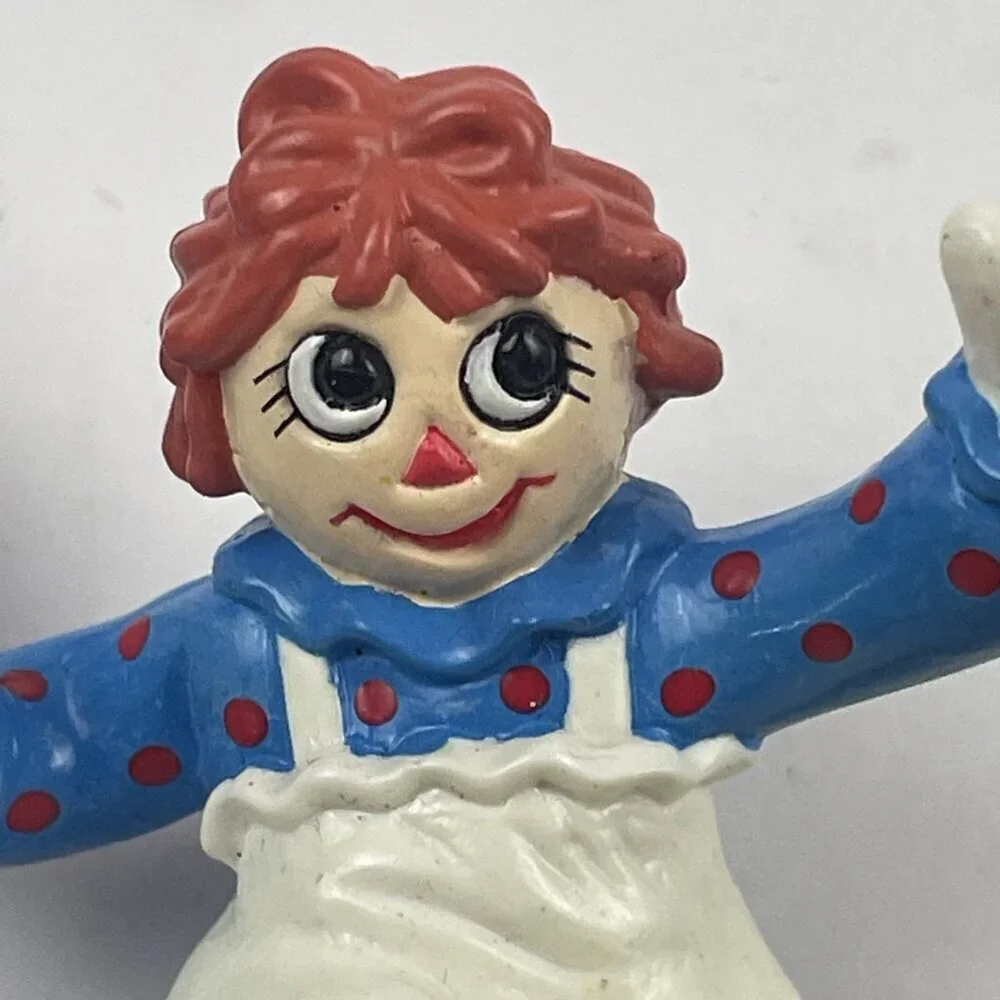 Raggedy Ann & Andy lot of 2 PVC Figures 1988 MacMillan 2 Inch